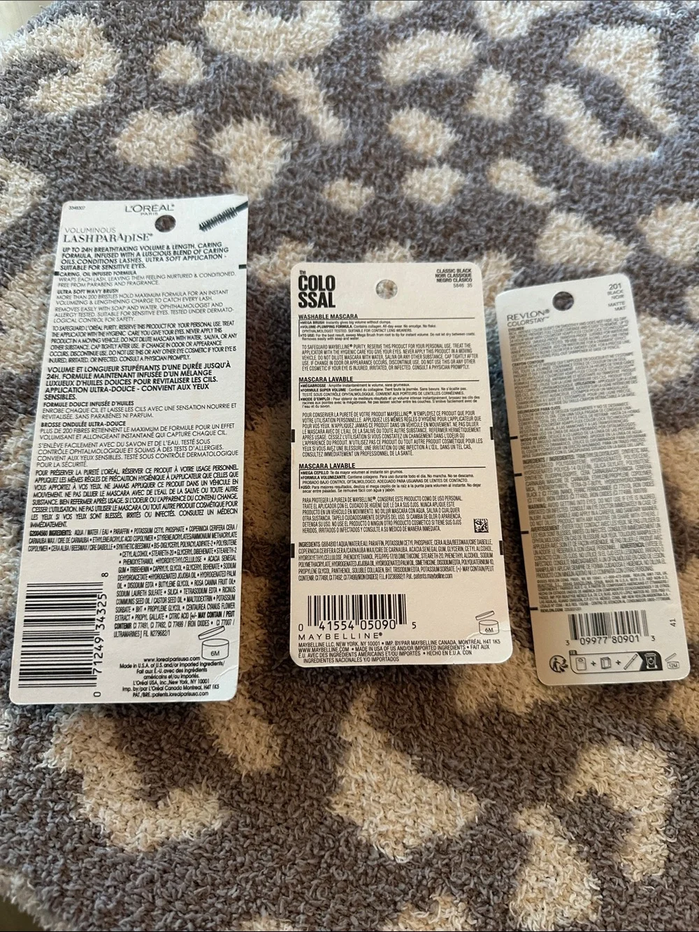 Maybelline Colossal, L'Oreal Lash Paradise & Revlon Eyeliner Set